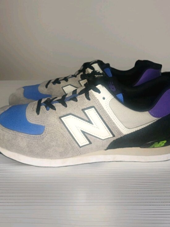 New Balance 574 Low Grey Purple Suede Shoes Sneakers U574CB2 Men\'s Size 11.5 main image 11